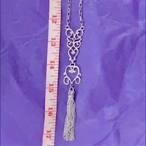 Silver Tassel Necklace